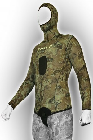 Στολή κατάδυσης: Comfort Camo  Olive 7,0 mm.